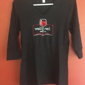 Rhinestone Wine Shirt